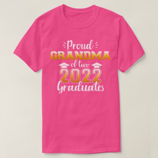 2022年誇りを持った2組のおばあちゃん双子gr卒業生 tシャツ (デザイン正面)