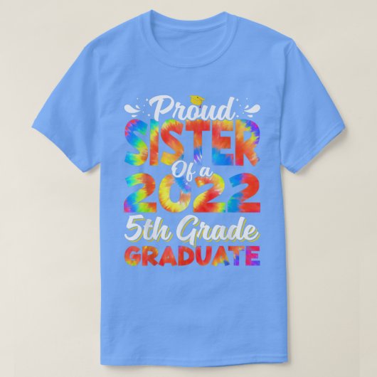 2022年誇りを持った5年生の卒業生の姉妹 Tシャツ (デザイン正面)