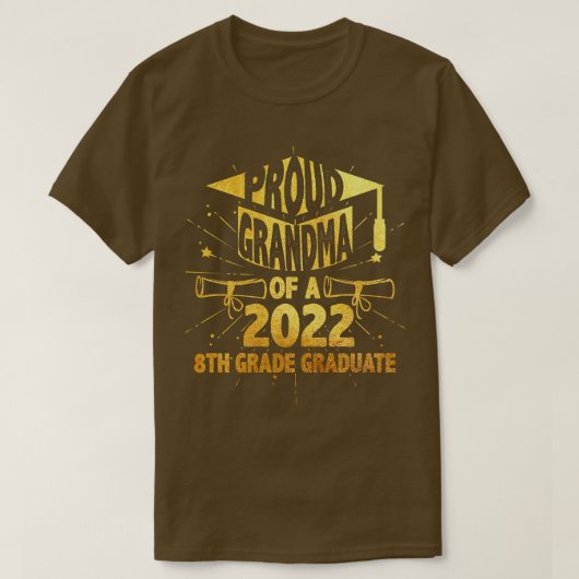 2022年誇りを持った8年生のおばあちゃん Tシャツ (デザイン正面)