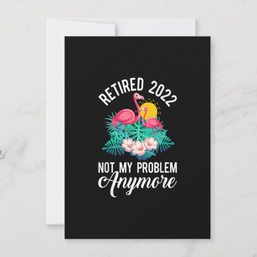 2022年退職した退職ノベルティフラミンゴフローラ 招待状 (正面)