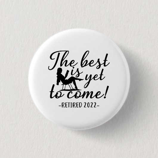 2022年退職した退職金と女男性へ性おもしろい 缶バッジ (正面)