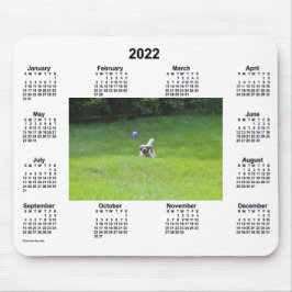 2022年遊Ball's Dog Photoカレンダー マウスパッド