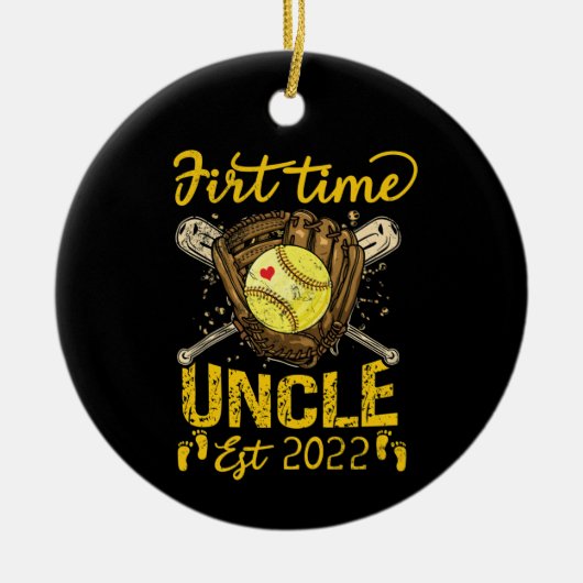 2022年野球で初めて伯父に昇進 セラミックオーナメント (正面)