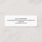 2022年金ゴールド・ブルゴンディ卒業表名挿入 コーリングカード (裏面)