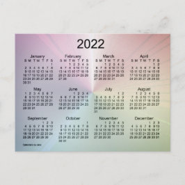 2022年霧のきらめき ミニカレンダー(Janz) ポストカード