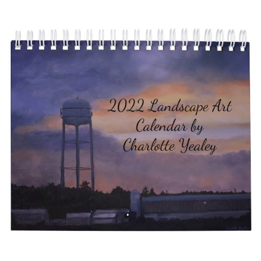 2022年風景美術カレンダーby Charlotte Yealey カレンダー (カバー)