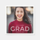 2022年高校卒業写真クラス スタンダードカクテルナプキン (正面)