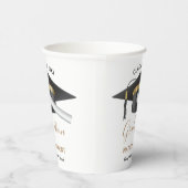 2022年黒・金ゴールド大学院卒業 紙コップ (右)