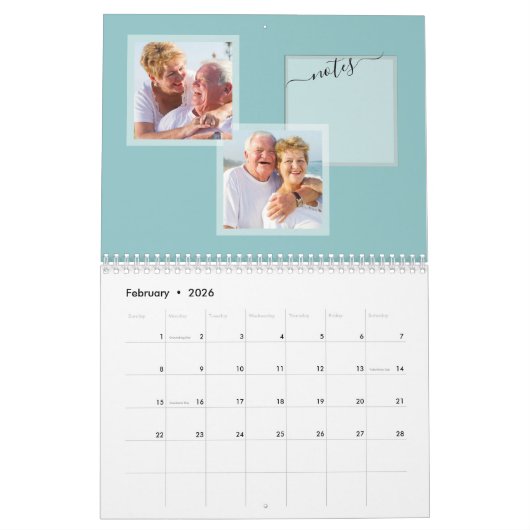 2022年1カ月の冬の森の写真2写真 カレンダー (2月 2026)