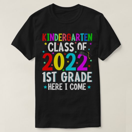 2022年1年生の幼稚園クラス来I F Tシャツ (デザイン正面)