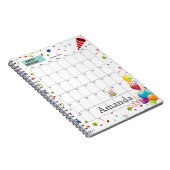 2022年10月カレンダーハッピーバースデー手帳 ノートブック (右側)