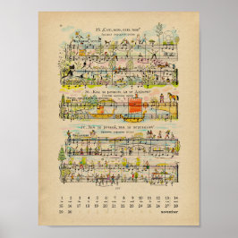 2022年11月ハッピーノーツカレンダー ポスター