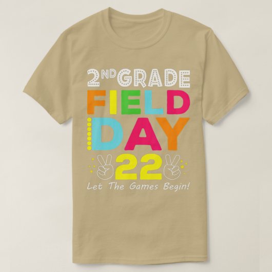 2022年2年生フィールド日ゲームを学校に開始 Tシャツ (デザイン正面)