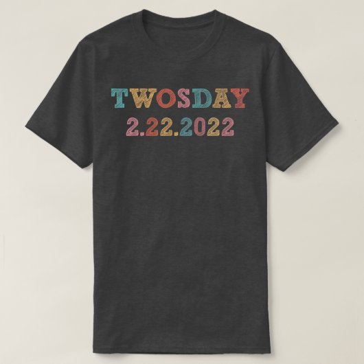 2022年2月22日（火）22222おもしろい年22日（火）Sou Tシャツ (デザイン正面)