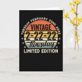 2022年2月2-22-22日（火）2022年2月22日（火）ヴィンテージ カード (黄色い花)