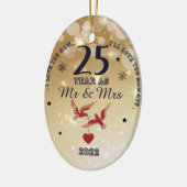 2022年25歳 |ハッピーアニバーサリー セラミックオーナメント (左)