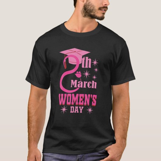2022年3月国際的女子デー2022ハッピーエムens tシャツ (正面)