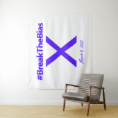 2022年3月8日の女性の日、ハッシュタグの偏見を打破する タペストリー (インサイチュ)