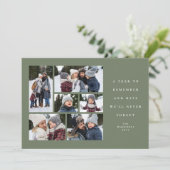 2022年6枚の写真コラージュ緑を思い出す年 シーズンカード (スタンド正面)