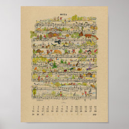 2022年7月ハッピーノーツカレンダー ポスター