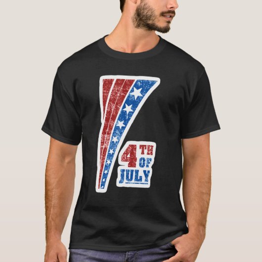2022年7月独立記念日アメリカ国旗 Tシャツ (正面)