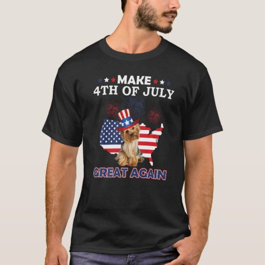 2022年7月4日アメリカ独立記念日アメリカ国旗 Tシャツ (正面)