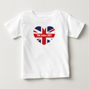 2022年7月70日英国国旗 ベビーTシャツ
