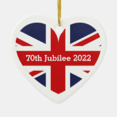 2022年7月70日/イギリス国旗 セラミックオーナメント (正面)