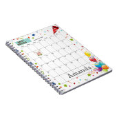 2022年9月カレンダーハッピーバースデー手帳 ノートブック (右側)