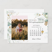 2022年9月日付の保存植物エレガント金ゴールドP ポストカード (正面/裏面)