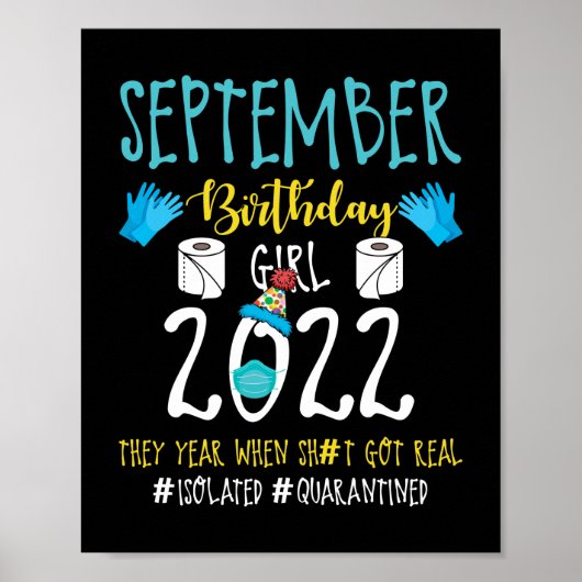 2022年9月誕生日社会的距離誕生日 ポスター (正面)
