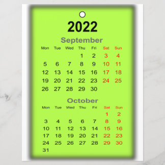 2022年9月10月プリント日…