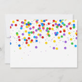 2022年 ゴールドニューイヤー 風船 カラフルなコンフェッティ パーティー 招待状 (裏面)