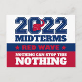 2022年 赤い波 何物もこの流れを止められない NOTHING ポストカード (正面)