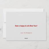 2022年、赤おもしろいいお願いします。 シーズンカード (裏面)