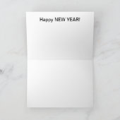 2022年 雪の新年 おめでとう サッカー ボール シーズンカード (内部)