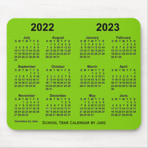 2022年~2023年度黄緑暦(1月) マウスパッド