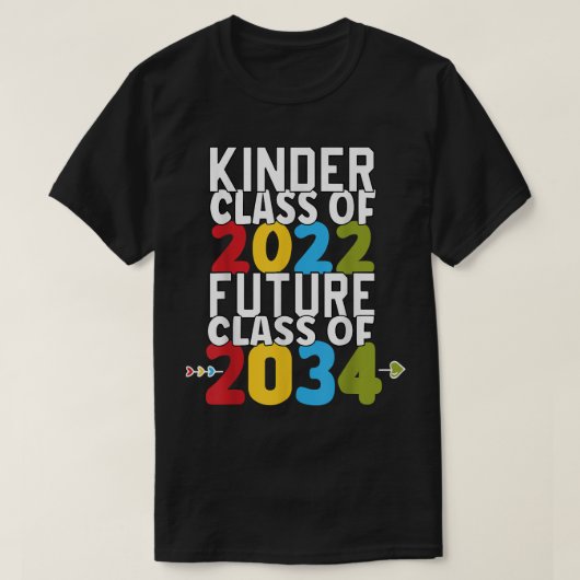 2022年F幼稚園卒業Tee Kinderクラス Tシャツ (デザイン正面)