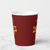 2022年Gradマルーン・クシンプルラスと金ゴールド 紙コップ (左)