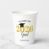 2022年Grad金ゴールド・ブラック紙杯 紙コップ (裏面)