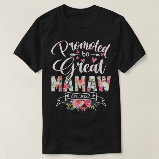 2022年Mamaw Est素晴らしフローラ初昇格 Tシャツ (デザイン正面)