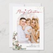 2022新規！メリークリスマススクリプトファミリー4写真 シーズンカード (正面)