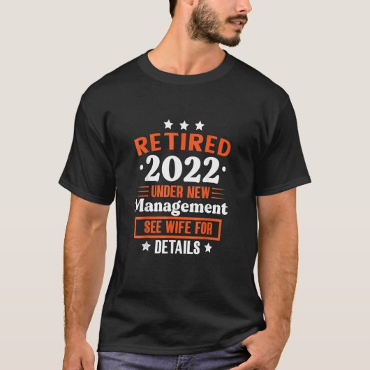 2022新退職したしい管理の下で， 「妻レティレム」 Tシャツ (正面)