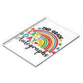 2022最終日オートグラフスクール2年生レインボーG ノートブック (左側)