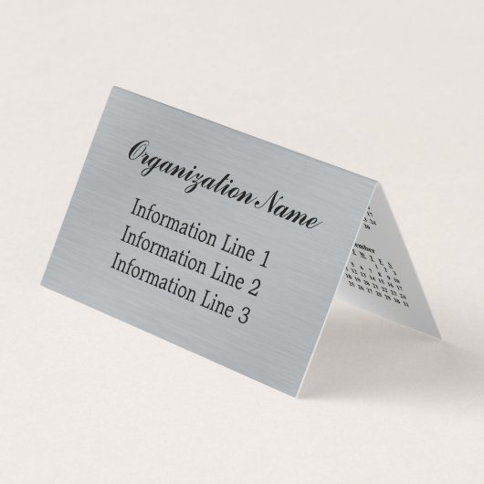 2022独自のカレンダーのカスタム作成  名刺 (正面)