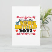 2022祝年1周年結婚を迎える 招待状 (スタンド正面)