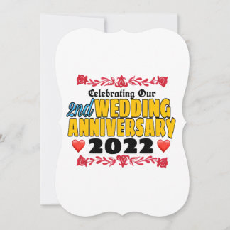 2022祝年2周年結婚を迎える