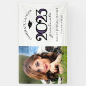 2022紫モダン写真卒業 横断幕 (縦)