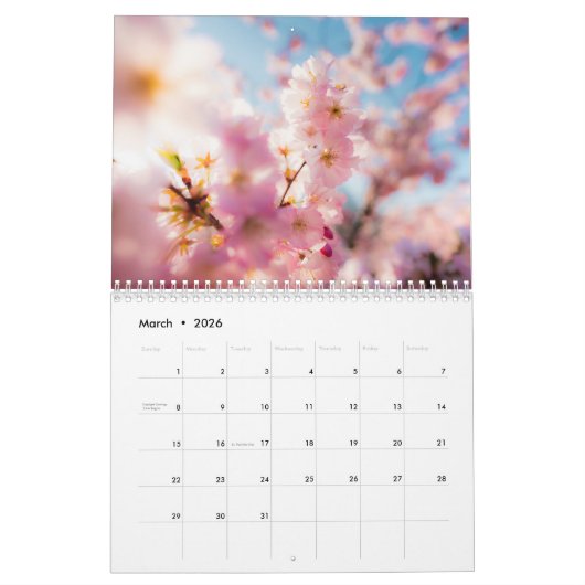 2022自然 カレンダー (3月 2026)