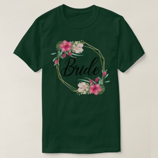 2022花嫁結婚花婚約私はyesと言った tシャツ (デザイン正面)